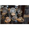 Image 6 : COLLECTION OF TEA CUPS & SAUCERS W/STANDS (20 PCS)