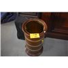 Image 2 : VICTORIAN STYLE BANDED MAHOGANY UMBRELLA STAND W/SOLID BRASS HARDWARE HANDCRAFTED EXCLUSIVELY FOR SC