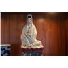 Image 2 : VINTAGE CHINESE BLUE & WHITE CENSER & PORCELAIN KWAN YIN  (2 PCS)