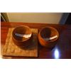 Image 2 : HAWAIIAN MILO WOOD POI BOWLS, LATE 19TH-EARLY 20TH CENTURY (5") (2 PCS)