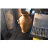Image 2 : CERAMIC VASES & SMALL POTTERY ATTENDANT FIGURES W/BOX  (8 PCS)