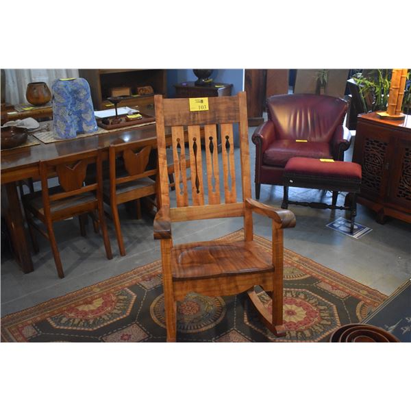 MARTIN & MACARTHUR KOA MONARCH ROCKING CHAIR (SERIAL #11988)