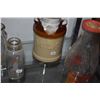 Image 2 : COLLECTION OF GLASS MILK BOTTLES & CERAMIC MILK POT (4 PCS)