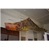 Image 1 : 14' JAPANESE ANTIQUE LINEN "FISH" KITE