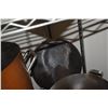 Image 2 : LEGION COPPER POTS W/HANDLES & ANTIQUE QUICK AID FIRE GUARD BRASS FIRE EXTINGUISHER (3 PCS)