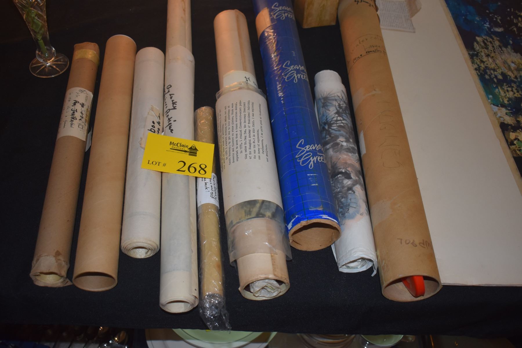 Scroll Collection COLLECTION OF ASSORTED SCROLLS & PAINTINGS - McClain Auctions Hawaii
