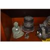Image 6 : MIXED LOT: BUDDHA'S, NICHIRIN FIGURE, STANDS & CERAMIC POT W/LID (8 PCS)