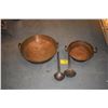 Image 1 : COPPER POTS & UTENSILS (4 PCS)