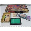 Image 1 : "Risk" game - 1993 + Mini Pool table game + 5 decks of Playing cards