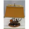 Image 1 : Antique Decorative Train Electric Lamp - Made in Canada