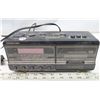 Image 2 : Soundesign Cassette Clock Radio Model: No.3827CBK + 2 Realistic Headphones with adapters