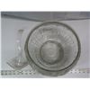 Image 2 : 11" diameter glass punch bowl with plastic ladle