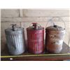 Image 5 : 3 Vintage Fuel Cans