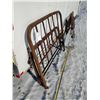 Image 2 : Antique Metal Bed Headboard and Footboard