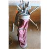 Image 2 : golf bag with assorted clubs