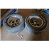 Image 1 : Set of 2 Race Tires on Rims - 5 bolt, M50-14 super charger