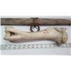 Image 4 : Wooden vintage horse pull stabilizer & animal bone - could be used to paint on