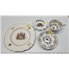 Image 2 : Queen Elizabeth collectible plates & Canadian coat of arms, tea cup set