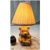 Image 2 : Porcelain Teddy bear lamp - works & small teddy bear picture frame, and pysanka egg