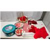 Image 1 : Large collection of Christmas items - Tins, stockings, ornaments, basket, etc.