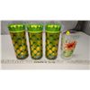 Image 1 : 3 Cool Gear pineapple insulated cups & 1 plastic pint flower cup