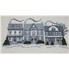 Image 2 : Embroidered painting of Housing - 15 1/2" x 12 1/2"H