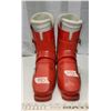 Image 1 : Red "Nordica" skii boots, unsure of size.