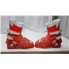 Image 2 : Red "Nordica" skii boots, unsure of size.