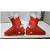 Image 3 : Red "Nordica" skii boots, unsure of size.