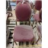 Image 2 : Set of 5 Banquet Chairs, Copper And Burgundy Colors