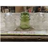 Image 1 : 3 Large Glass Insulators 2 Clear 1 Green