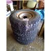Image 1 : 4 Dunlop 7.5R16LT tires and rims