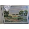 Image 2 : Stella Korot '97 Field water color in Frame - 22.5" x 18.5"