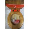 Image 3 : solid oak toilet seat