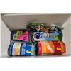 Image 4 : "Coleman" cooler (18"W x 10"D x 14"H) filled with misc items - sponges, towels, etc