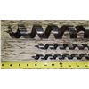 Image 2 : Large and 2 small auger bits - Lrg 25"Long x 2"W & 15"Long x 1"W & 16"Long x 3/4"W