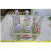 Image 1 : 6 Vintage 750ml Diet Pepsi Bottles in Plastic Diet Pepsi Carry Case