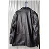 Image 6 : “Group 5” Canadian Men’s Black Leather Coat, Size Large