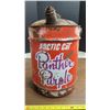 Image 2 : Arctic Cat Panther Purple Gasoline Oil Mixture Pail 5Gal - Missing Small Cap