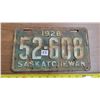 Image 1 : 1928 Saskatchewan License Plate