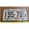 Image 1 : 1959 Saskatchewan License Plate