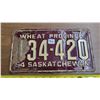 Image 1 : 1954 Saskatchewan License Plate