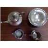 Image 2 : Pewter Tea set and candy dish