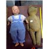 Image 2 : 3 vintage dolls and Teddy bear