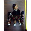 Image 1 : 3 Scottish dressed dolls