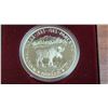 Image 2 : 1985 National Parks of Canada Silver Dollar. Popular Moose. Proof with Ultra Heavy Cameo. Bright Whi