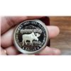 Image 4 : 1985 National Parks of Canada Silver Dollar. Popular Moose. Proof with Ultra Heavy Cameo. Bright Whi