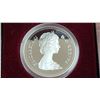 Image 4 : 1986 Vancouver Centennial Silver Dollar. Popular train. Proof with Ultra Heavy Cameo. Bright White. 