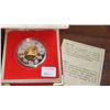 Image 2 : 1998 Year of the Tiger $15 Lunar Coin. Sterling Silver with 24-karat Gold Plating. Proof with Ultra 