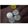 Image 1 : Four silver Canada quarters